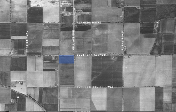 Danelle Plaza Tempe Arizona Agricultural Landscape 1950s